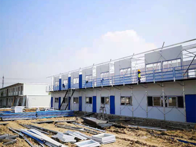 钢结构施工现场